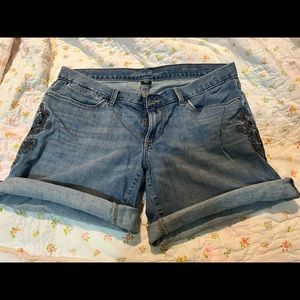 Eddie Bauer denim jean shorts boyfriend